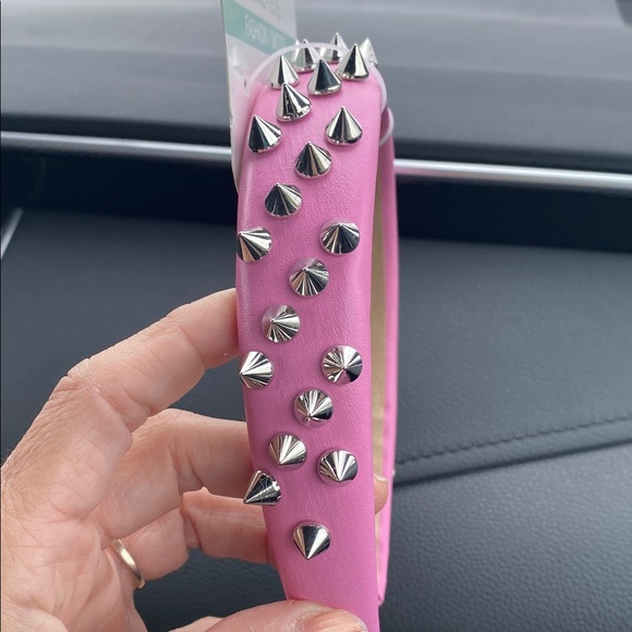 Pink Spiked Hairband - Picture 2 of 4
